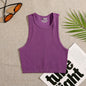 Crop Top Women Solid Basic T-shirts Vest Seamless Streetwear