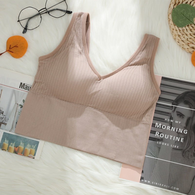 Sports Bra Women Basic Crop Top