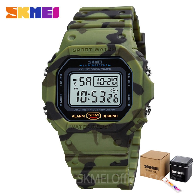 Multifunctional Digital Sport Watch Men 2 Time