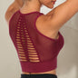 Hot Fitness frauen T-shirts Workout Sport-Bh Yoga Weste Backless