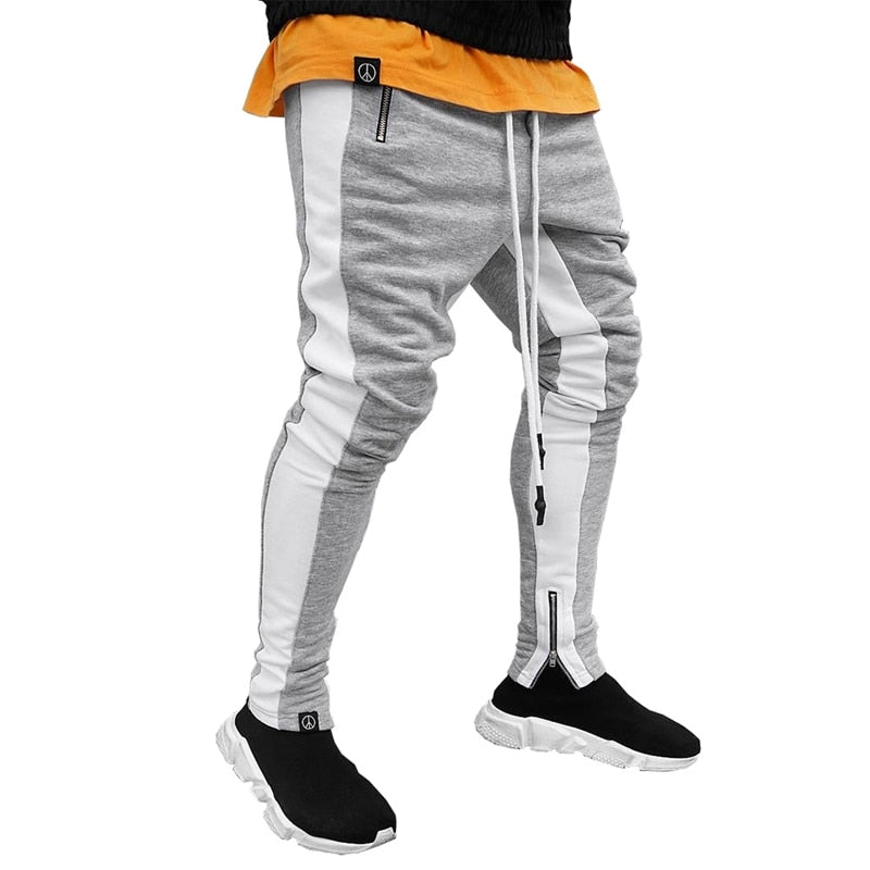 Jogging Pants Men Running Pants With Zipper Sport Fitness