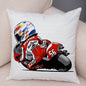 Super Soft Plush Cartoon Sport Motorcycle Pillow