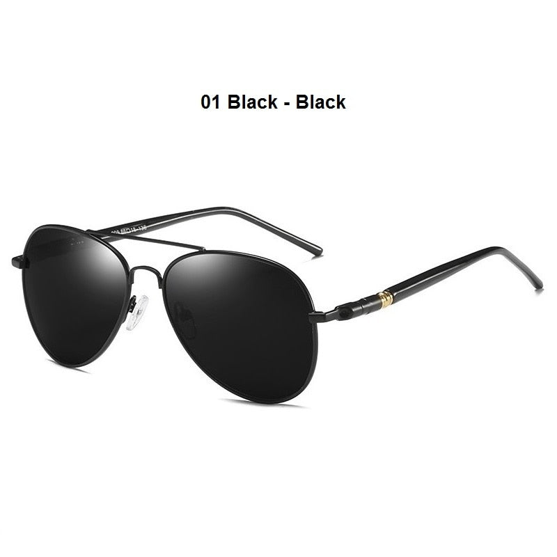 Vintage Black Pilot Sunglasses UV400