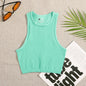 Crop Top Women Solid Basic T-shirts Vest Seamless Streetwear