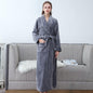 Plus Größe 3XL Männer Robe Winter Flanell Weiche Kimono Kleid Liebhaber Ultra Große Lange Bademantel Nachtwäsche Dicke Warme Frauen Nachtwäsche