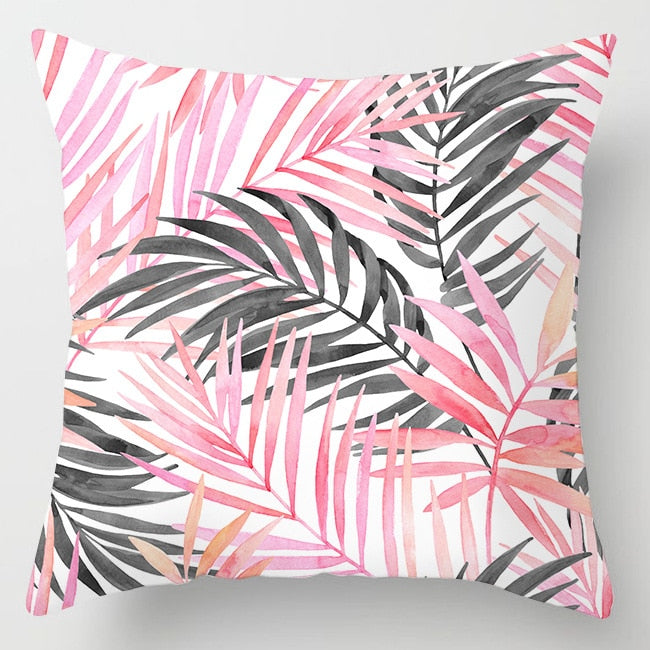 Pink Feather Pillowcase Decorative Sofa Pillow Case Bed Cushion Cover Home Decor Car Cushion Cover Cute Pillow Case 45*45cm