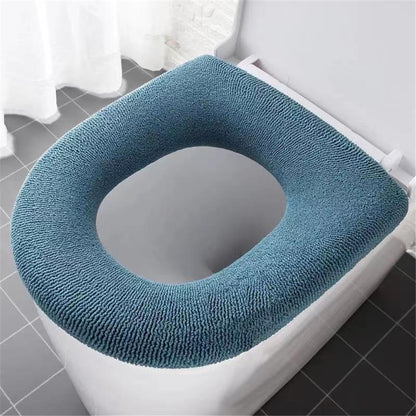 Universal Toilet Seat Cover Pumpkin Pattern Closestool Mat Soft Warm Toilet Seat Cushion Bathroom