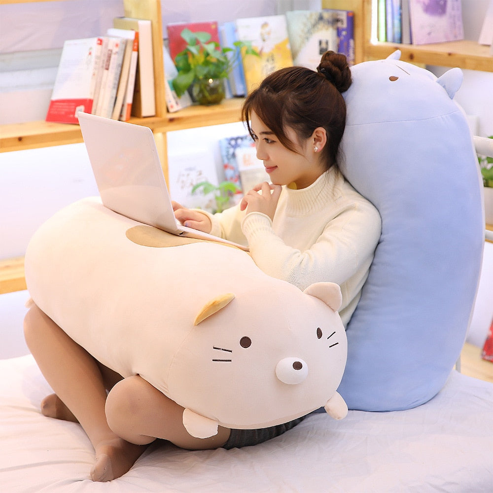 60/90cm giant corner organic pillow Japanese animation Sumikko Gurashi plush animal stuffed soft cartoon kids girls Valentine's Day gifts