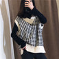 V-neck Knitted Sweater Vest Women 2023 New Korean Cashmere Loose Vest