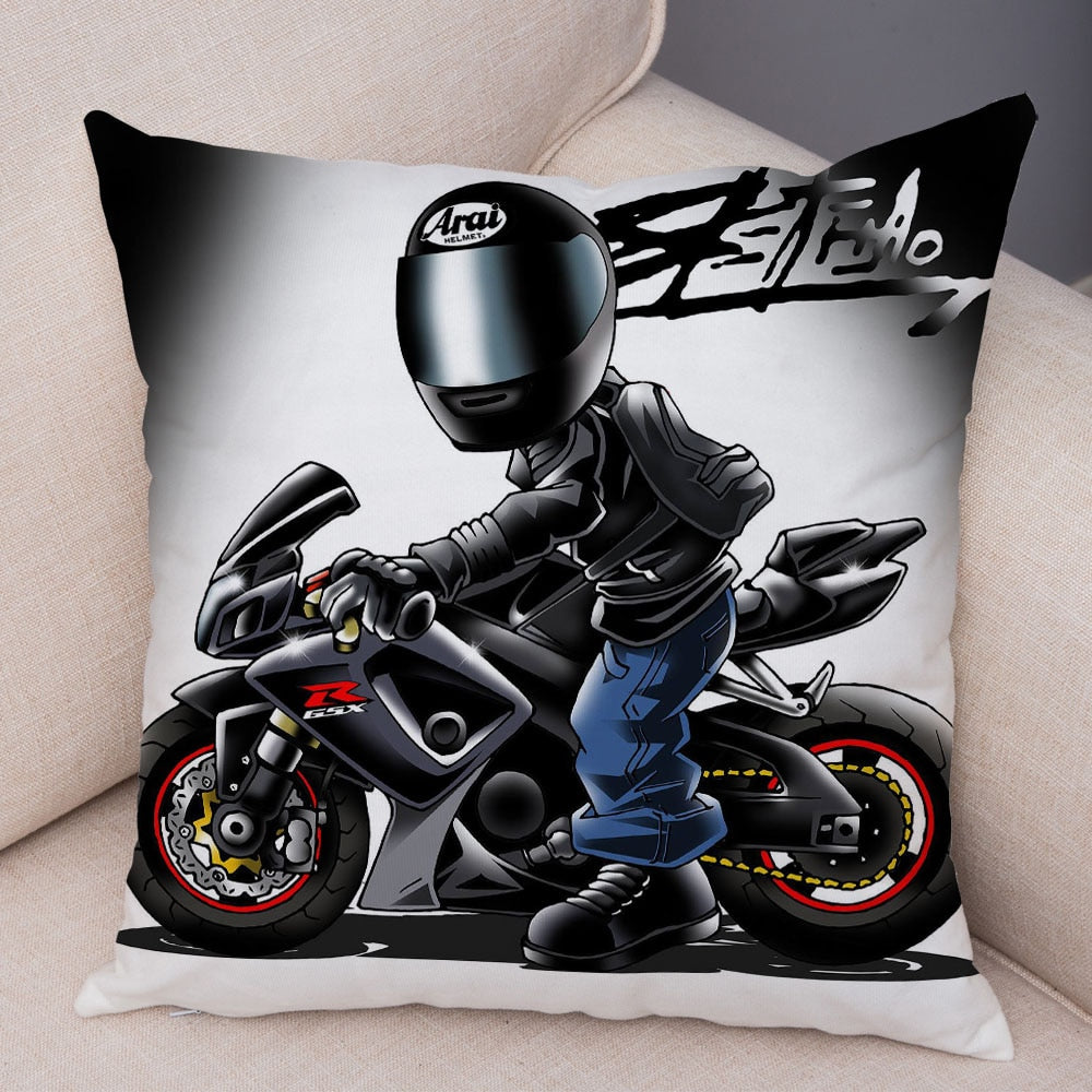 Extreme Sport Pillow Cover Decor Cartoon