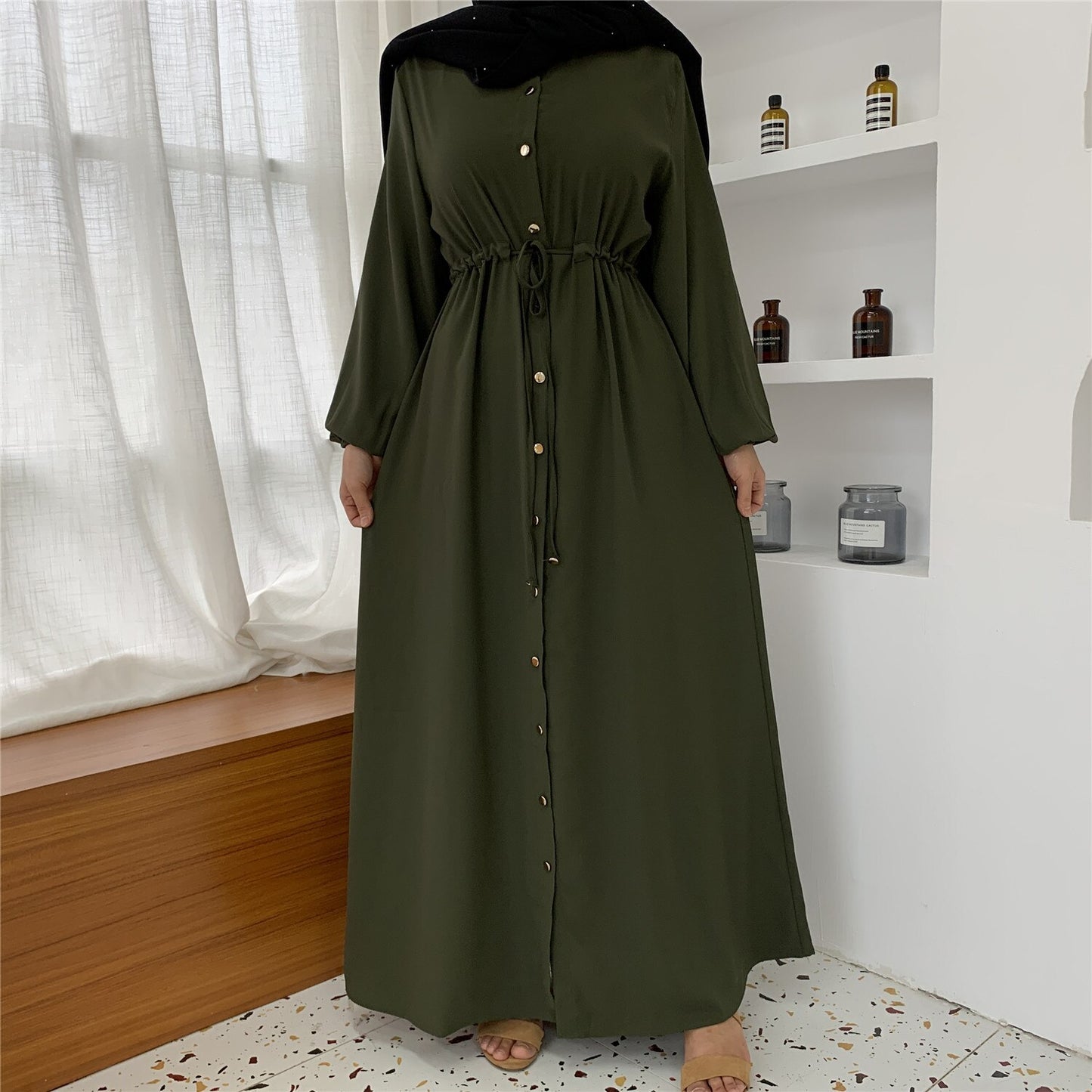 Hijab Kaftan Dress Islamic Clothing Vestidos Robe