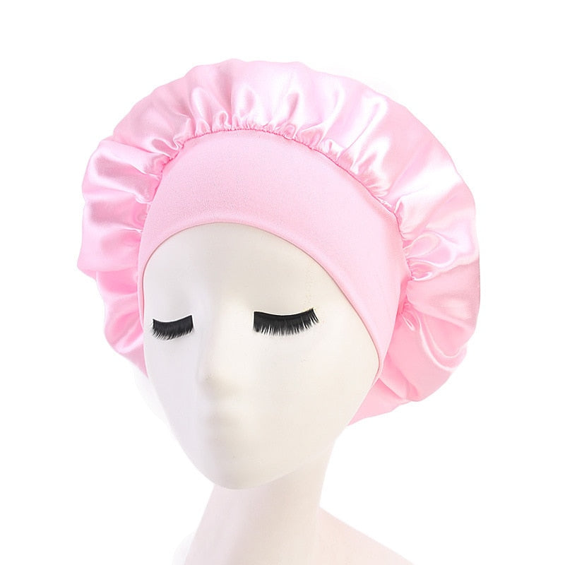 1PCS Adjust solid satin hat