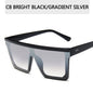 Vintage Männlichen Flache Top Sonnenbrille Männer Marke Schwarz Platz Shades UV400 Gradienten Sonnenbrille Für Frauen Kühlen Einem Stück designer