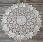 NEW round Lace sun flower embroidery placemat cup coaster kitchen wedding Christmas table place mat cloth pad New Year doily