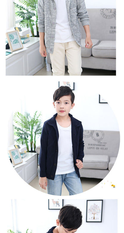 2-12T Toddler Kid Boys Clothes Gentleman Cardigan Sweater