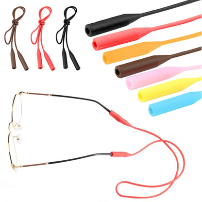 1PC Adjustable Silicone Eyeglass Straps Sunglasses String Ropes Glasses Chain Sport Band Holder Elastic Anti Slip Cords