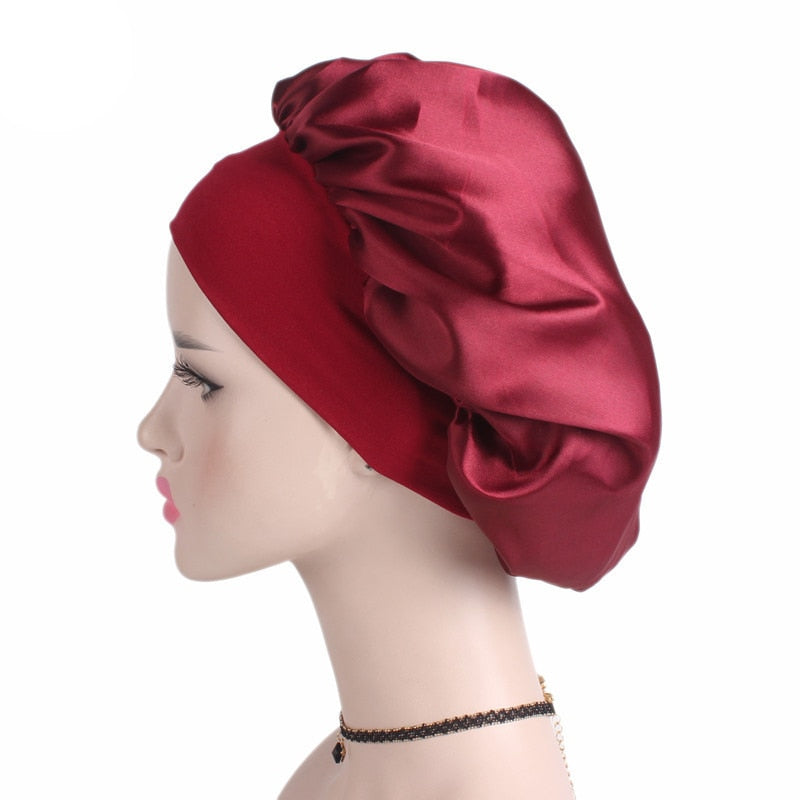 1PCS Adjust solid satin hat