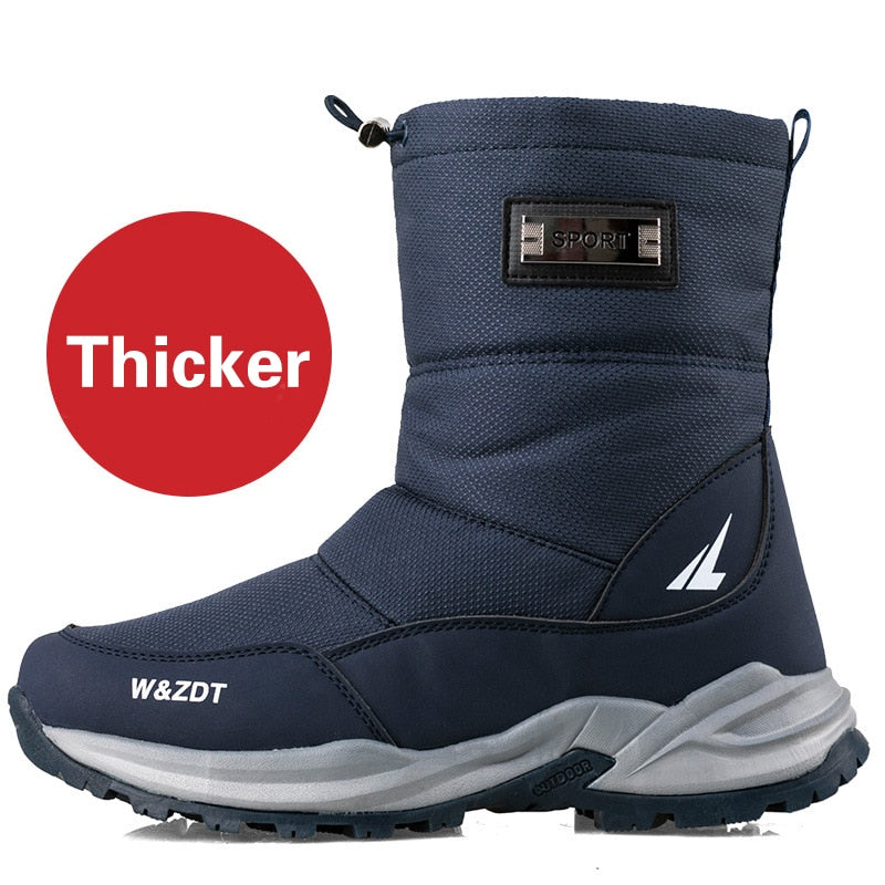 Männer Stiefel 2024 Winter Schuhe Männer Schnee Stiefel Wasserdicht