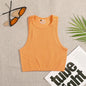 Crop Top Women Solid Basic T-shirts Vest Seamless Streetwear