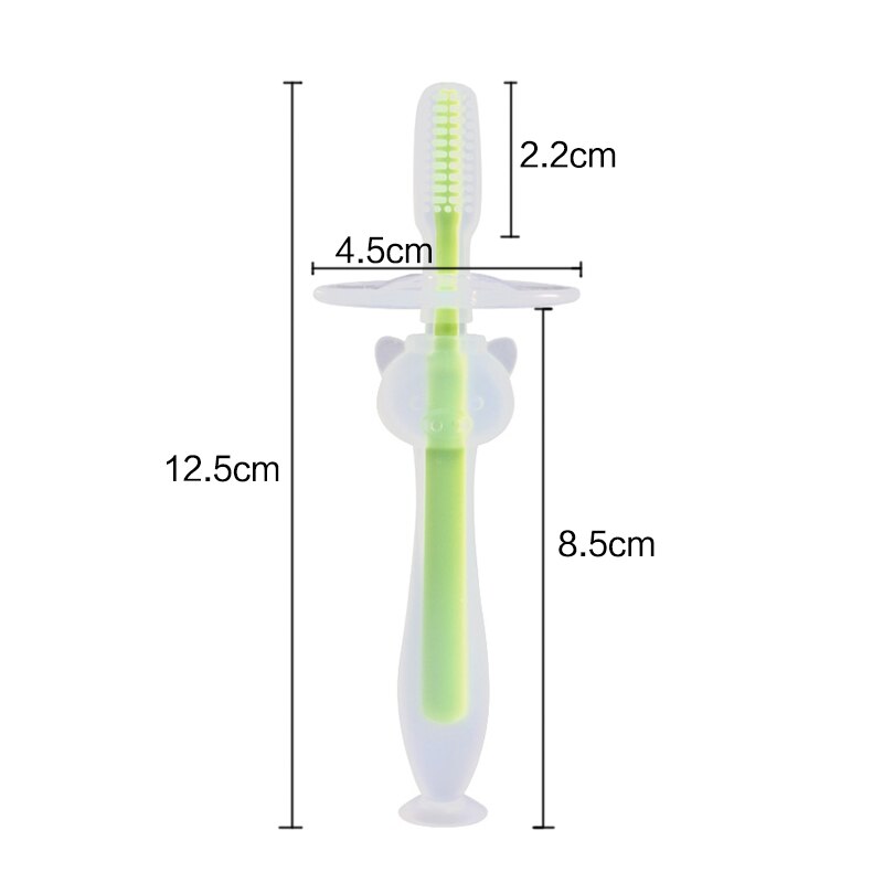 1PC Kids Soft Silicone Training Toothbrush