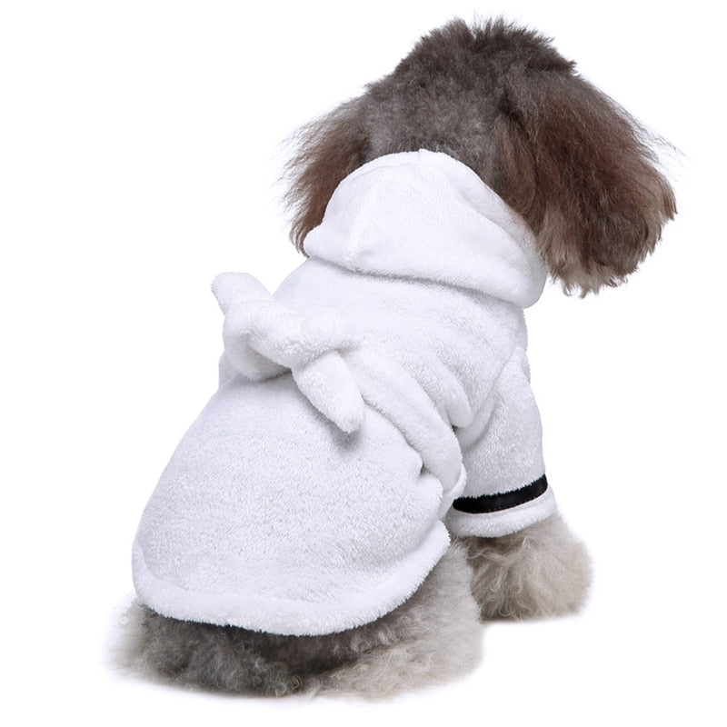 Pet Dog Bathrobe Dog Pajamas Sleeping Clothes Soft Pet Bath Drying Towel Clothes for Puppy Dogs Cats Pet Accessories