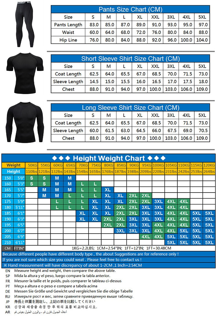 Sportswear Gym Fitness Compression Suits