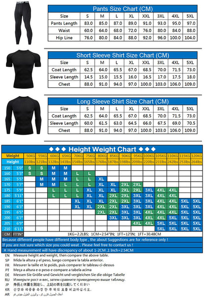 Sportswear Gym Fitness Compression Suits