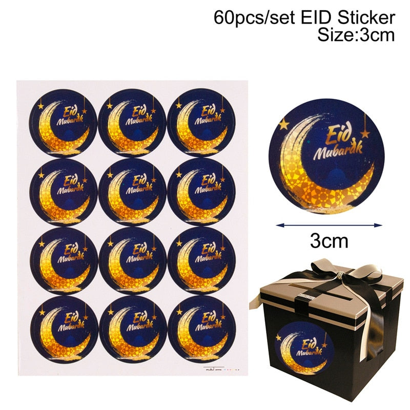 Eid Mubarak Banner Bunting Balloons Plates Napkins Tablecloth Kareem Ramadan Decoration Muslim Islamic Festival Party Supplies