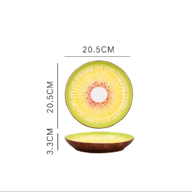 Fruit shaped ceramic salad plate creative cute household snack dish