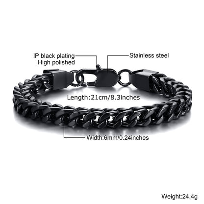 STYLISH STAINLESS STEEL BALI FOXTAIL CHAIN ​​BRACELET