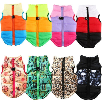 Winter Warm Pet Clothes For Small Dogs Windproof Pet Dog Coat Jacket Padded Clothes