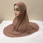 H124 plain große größe moslemisches hijab mit kinn teil top qualität Hijab