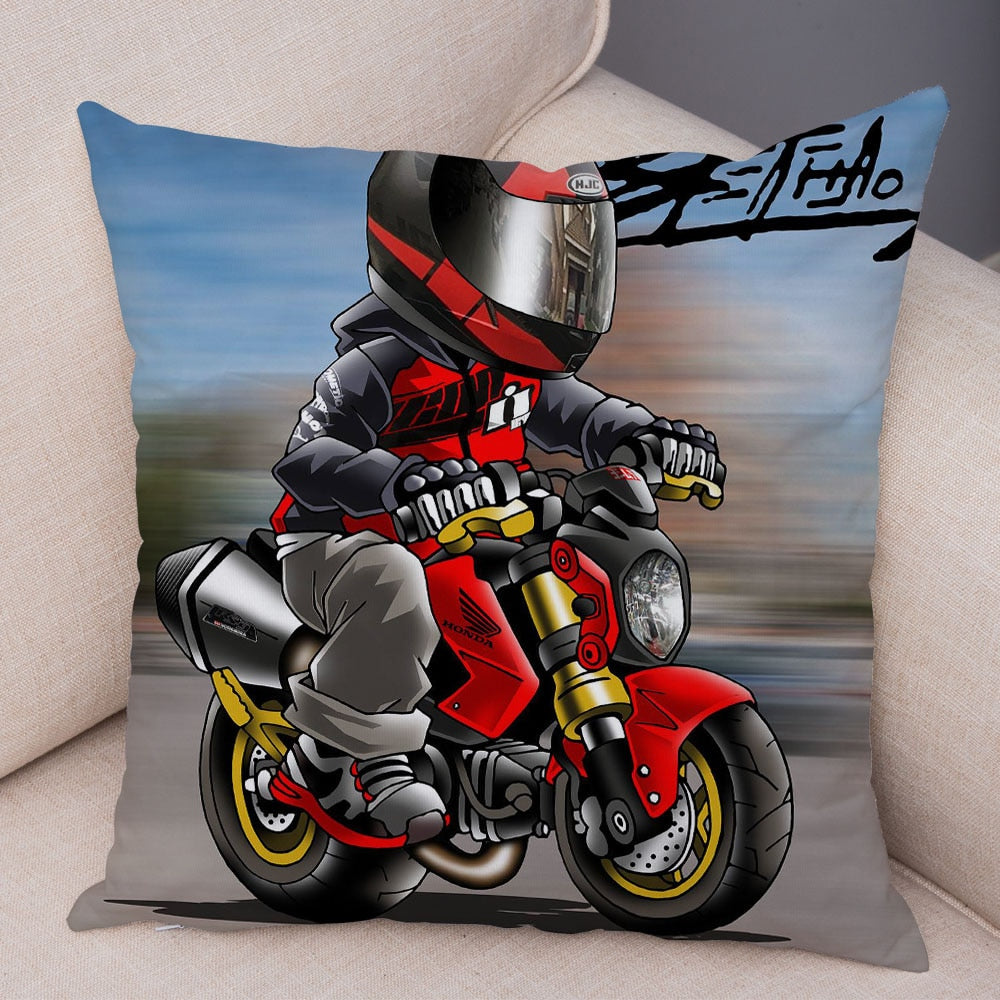 Extreme Sport Pillow Cover Decor Cartoon