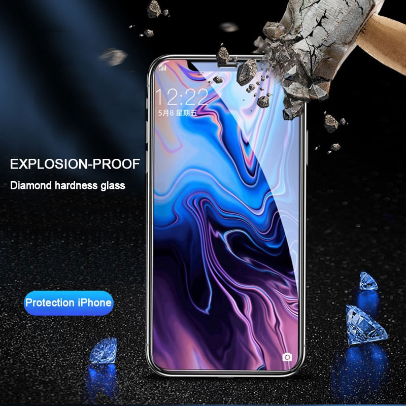 30D Full Cover Tempered Glass on For iphone