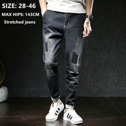 Black Jeans Men Big Size Mens Denim Vaqueros