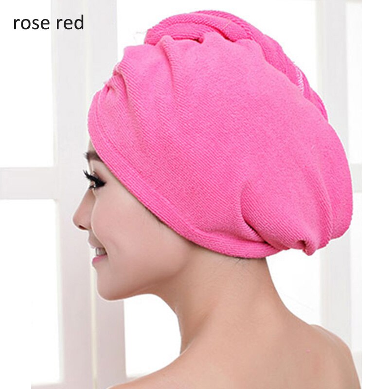 23*60cm 1 Pc Schnell Trockenen Handtücher Mikrofaser Stoff Trockenes Haar Hut Dusche Kappe Dame Turban Bad Handtuch saugfähigen