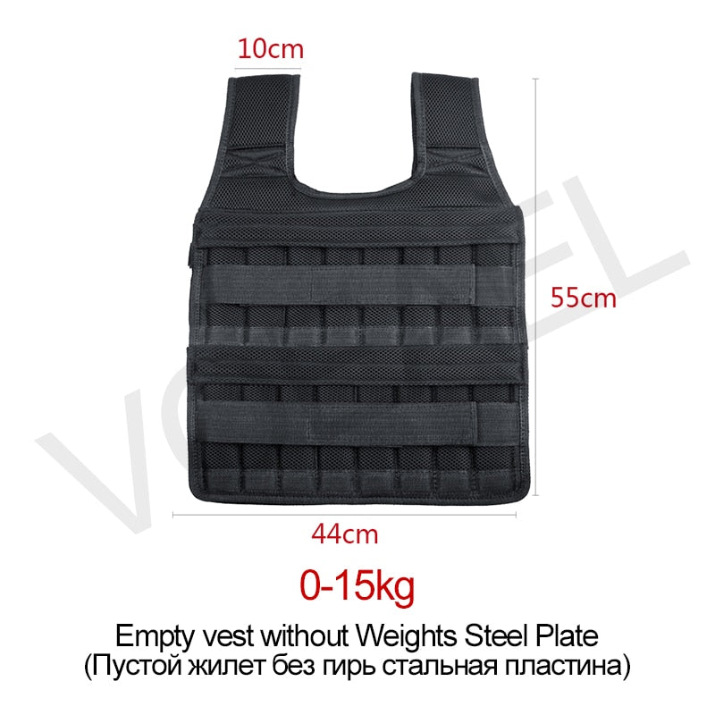 New 15/35KG Adjustable Loading Weight Vest Boxing Training