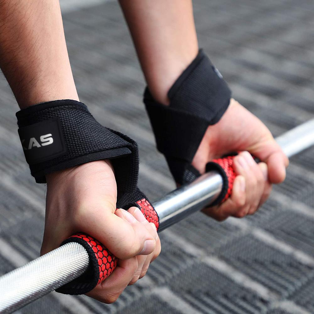 weightlifting wrist straps fitness bodybuilding training gym
