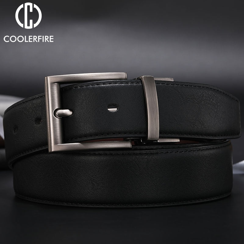 Men Reversible Casual High Quality Belt Man Genuine Leather Belt Male Strap Luxury Pants Jeans Dress Belts For Men