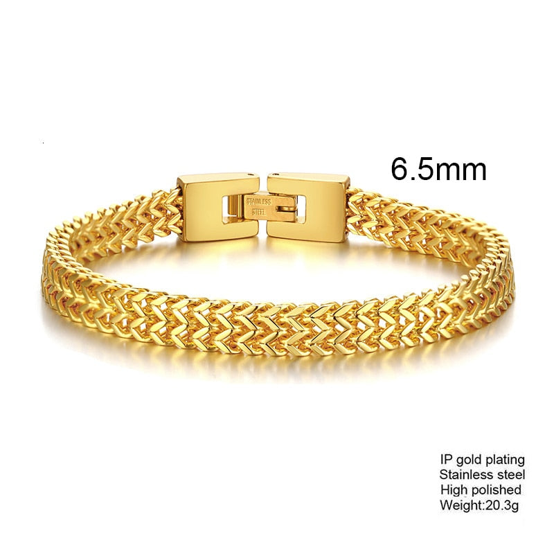 STYLISH STAINLESS STEEL BALI FOXTAIL CHAIN ​​BRACELET