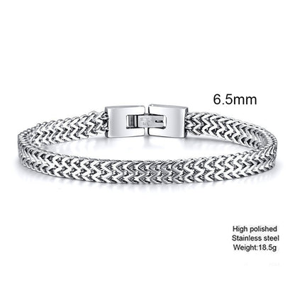 STYLISH STAINLESS STEEL BALI FOXTAIL CHAIN ​​BRACELET