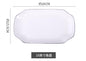 White With Black Edge Plate Ceramic Kitchen Tray Food Rice Salad Noodles Bowl Soup Kitchen Cooking Tool 1pcs Sale