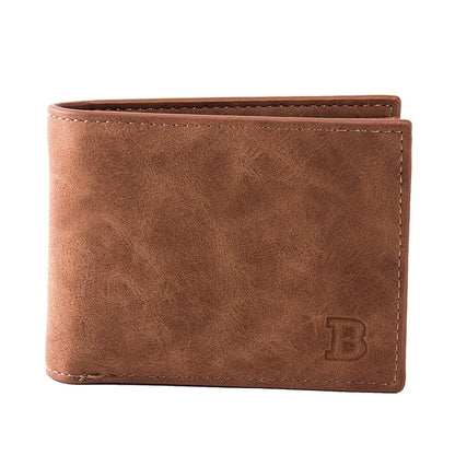 New Fashion PU Leather Men's Wallet With Coin Pocket Zipper Small Money Purses Dollar Slim Purse New Design Money Wallet