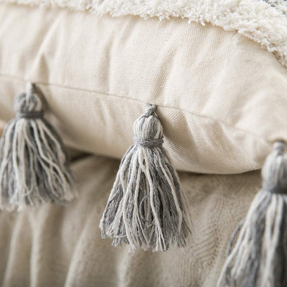 Boho Throw Pillow Case Nordic Decorative Tufted Cushion Cover Tassel Macrame Luxury Pillow Cover for Bed Sofa Couch Home Decor