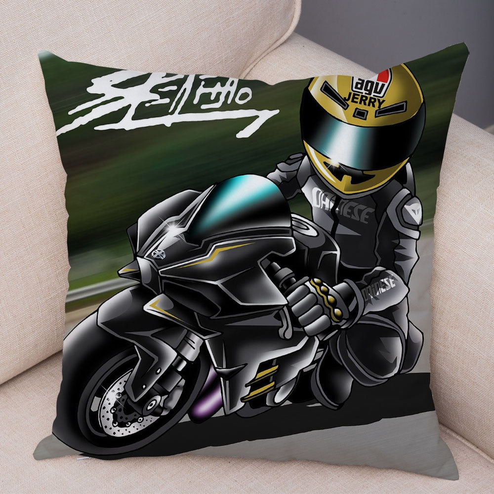 Extreme Sport Pillow Cover Decor Cartoon