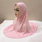 H124 plain große größe moslemisches hijab mit kinn teil top qualität Hijab