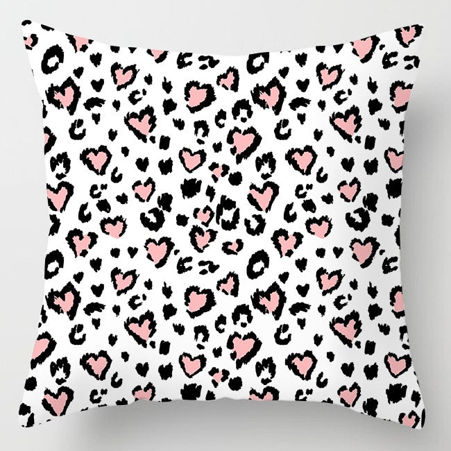 Pink Feather Pillowcase Decorative Sofa Pillow Case Bed Cushion Cover Home Decor Car Cushion Cover Cute Pillow Case 45*45cm