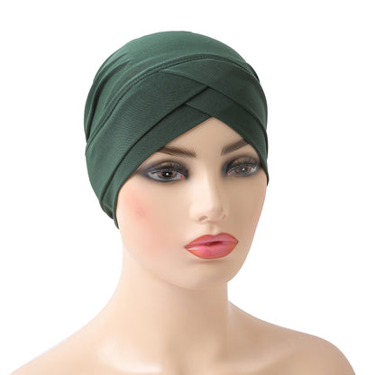 high quality criss cross muslim hijab inner hat underscarf