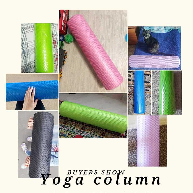 30/45cm Yoga Foam Roller Block Pilatus Foam Roller EVA Muscle