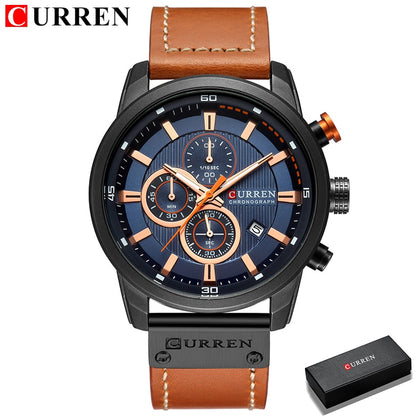 Curren Fashion Date Quartz Men Watches Top Brand